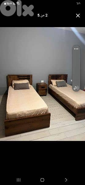 تختين مفرد 96 سم مع كمدينة صغيرة 0