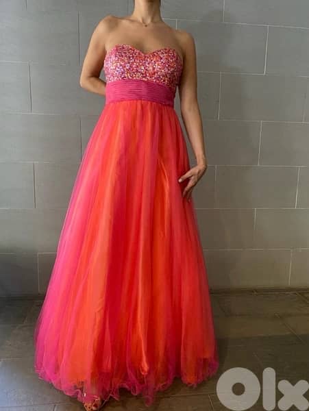 فستان للمناسبات Pink barbie dress 0