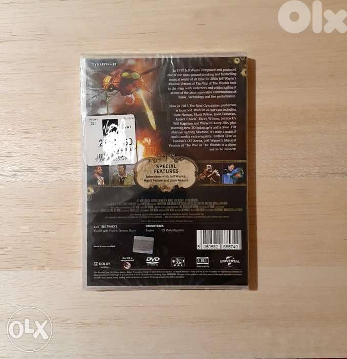 The War Of The Worlds Musical DVD. 1