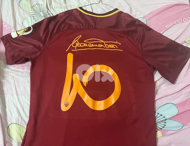 ac Roma 2018 jersey totti singature special edition nike jersey 0