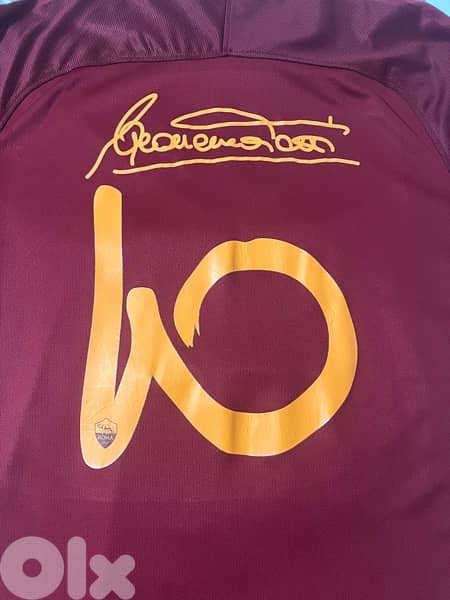 ac Roma 2018 jersey totti singature special edition nike jersey 1
