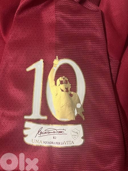ac Roma 2018 jersey totti singature special edition nike jersey 4