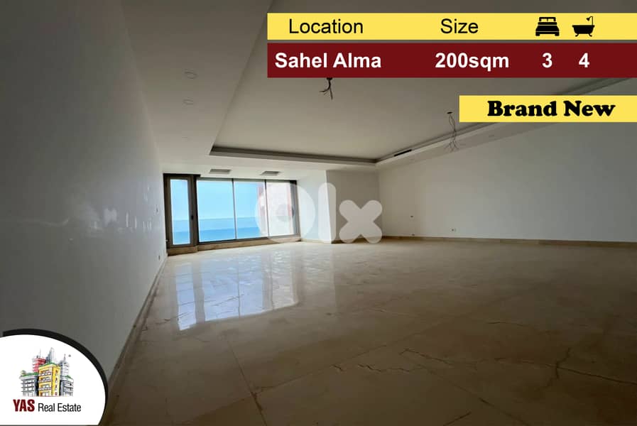 Sahel Alma 200m2 | Brand New | Panoramic Sea View | PA | 0