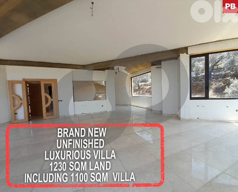 Underpriced Unfinished Luxurious Villa in Cornet l Hamra REF#PB106635 0