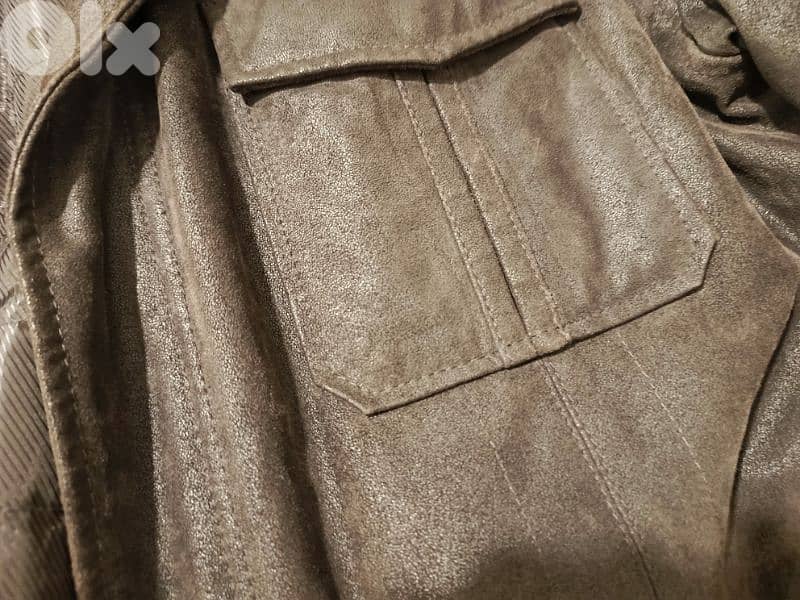 brown genuine leather jacket 1