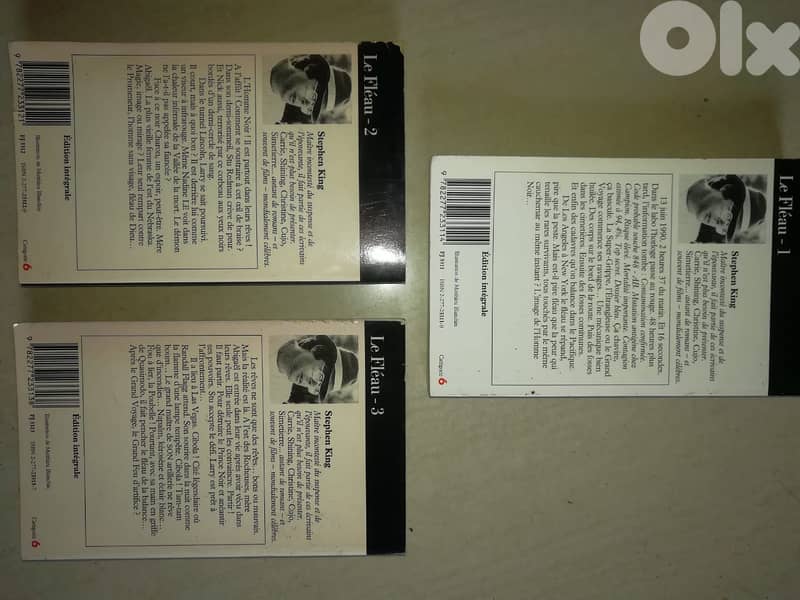 Stephen king "le Fleau" (the stand) volume 1-2-3 roman 1