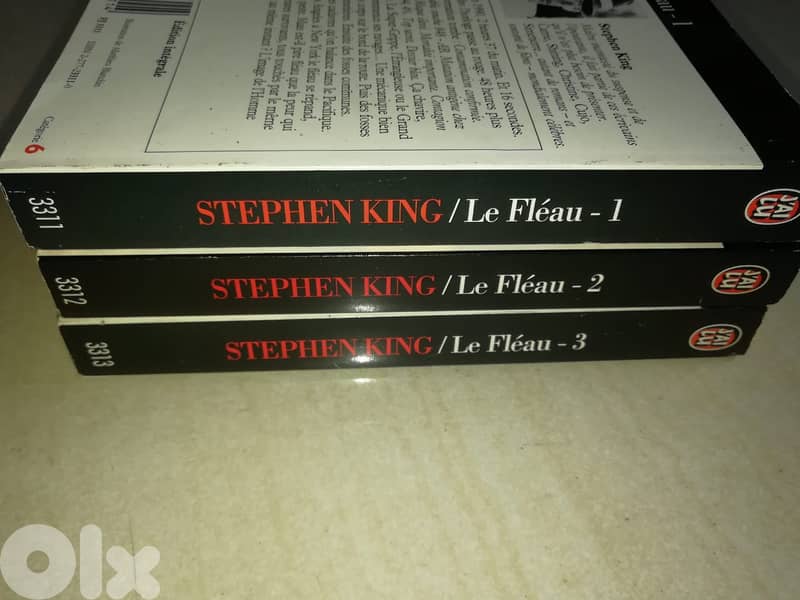 Stephen king "le Fleau" (the stand) volume 1-2-3 roman 2
