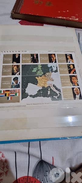 2 big albums are very old stamps  from around the worldgood collection 6