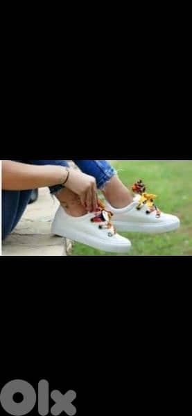 shoes white with satin ribbon 39.40 only 9