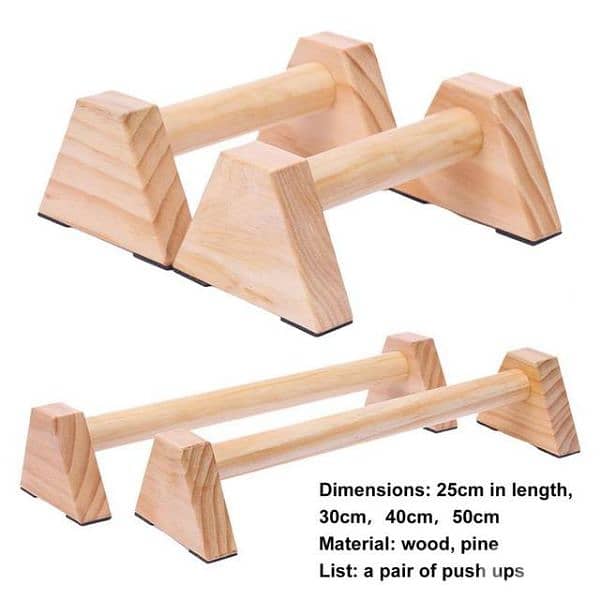 Pair Wooden Gymnastic parrallettes 1