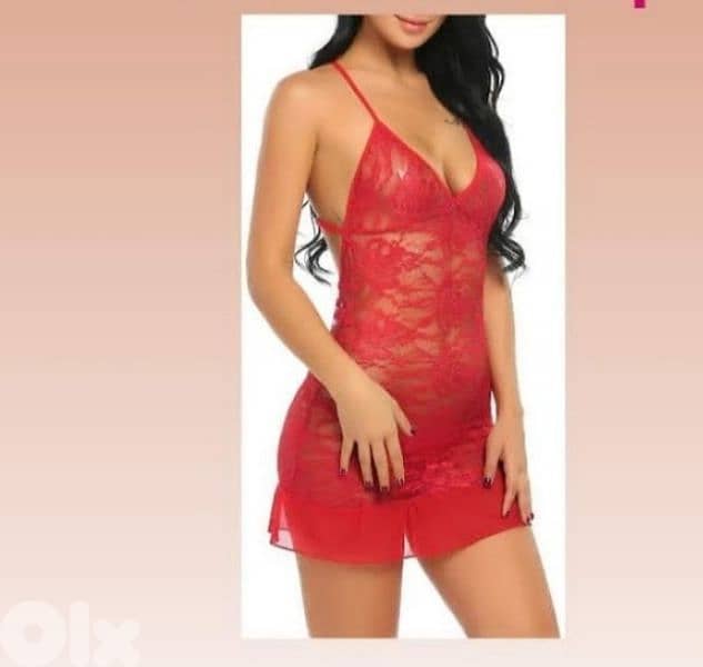 red lace mousline lycra lingerie s to xxL 5
