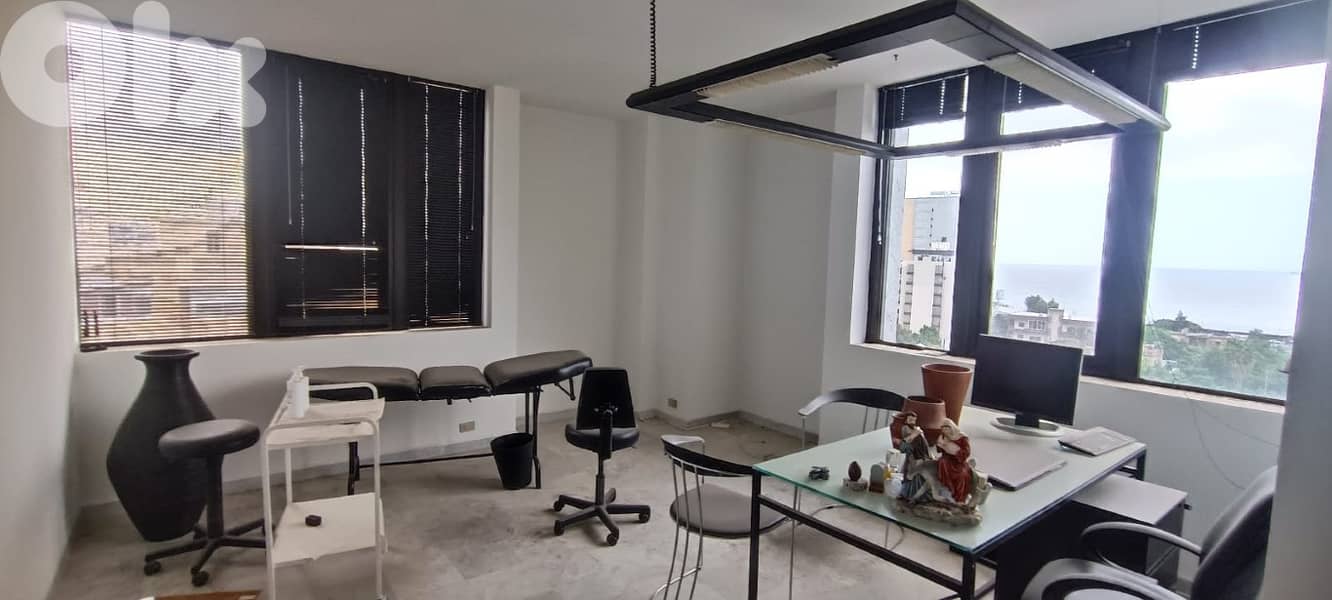 70 Sqm | Office Or Clinic For Rent In Antelias | Sea View 0