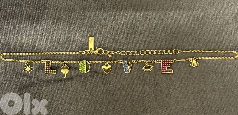 INC NECKLACE, valentine gift, with gold color "LOVE" 1