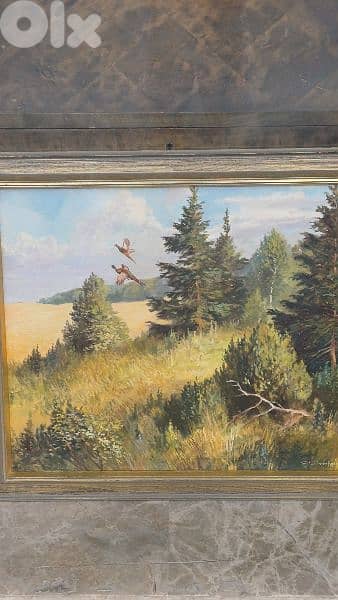 لوحة رسم زيتي اوروبية 6