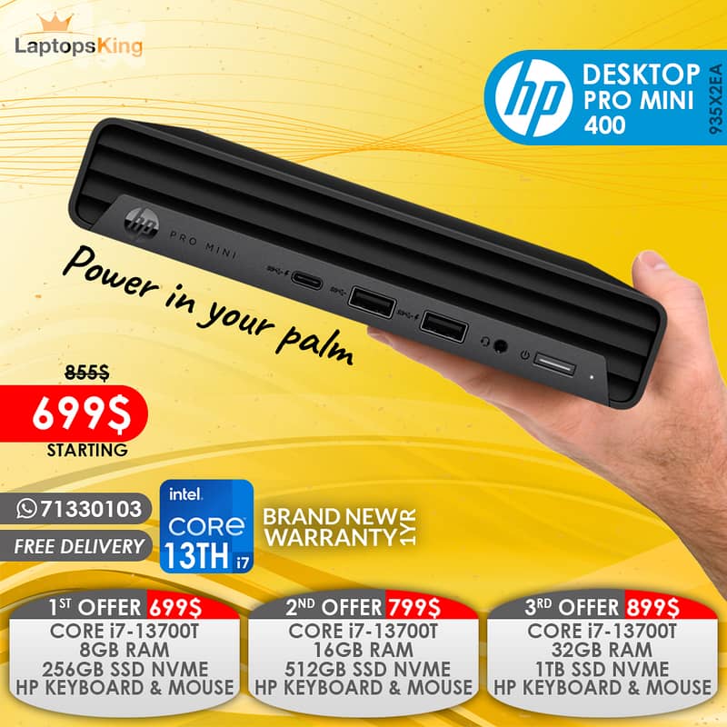 HP DESKTOP PRO MINI 400 935X2EA CORE i7-13700T MINI DESKTOP 0