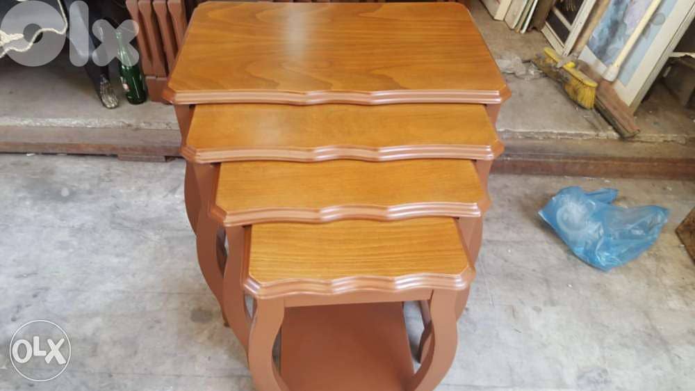 طقم طاولات 4 قطع تركي مميز 0