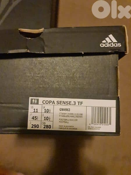 Men's Copa Sense. 3 Turf Ground / Mini Football Shoes 6