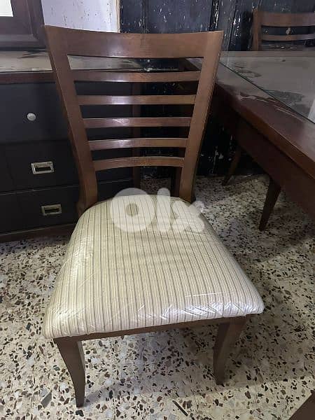 طاولة سفرة 4 كراسي خشب زان ولاتي كلا ملبسة قشرة زان 1