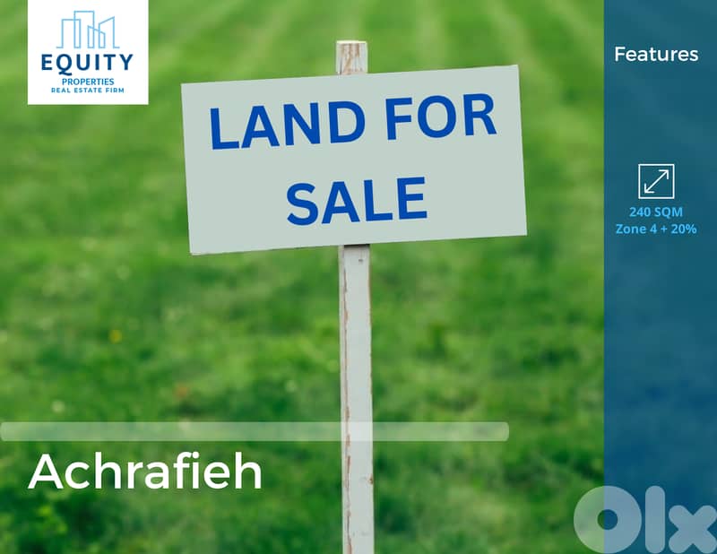 240 SQM Land For Sale In Achrafieh أرض للبيع في الأشرفية #JZ88024 0