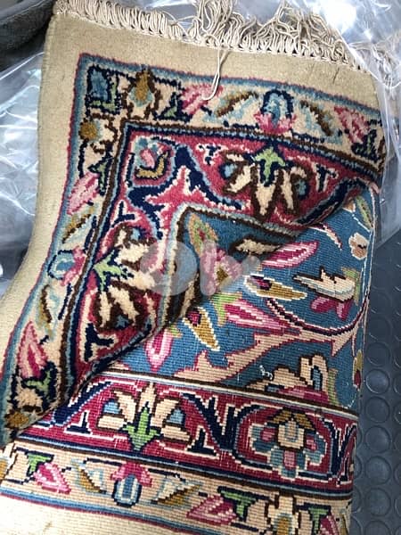 سجادة عجمية كرمان مميزة جدا تصنيع رشيد فروخي صناعة يدوية شبه جديدة 3