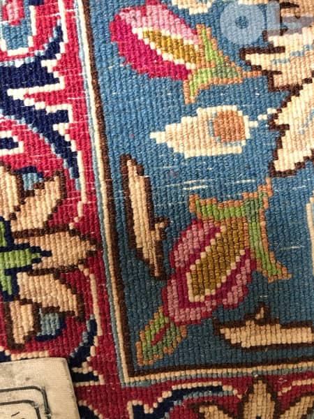 سجادة عجمية كرمان مميزة جدا تصنيع رشيد فروخي صناعة يدوية شبه جديدة 4