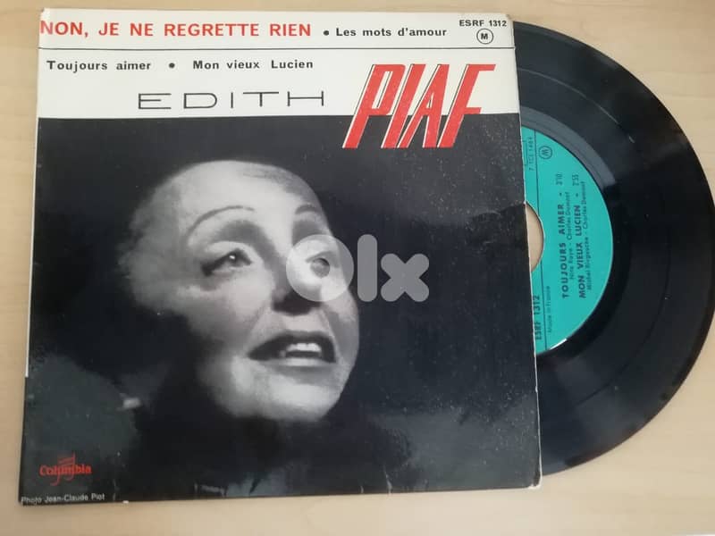Edith Piaff  45t 7" vg cond 400k LL 0