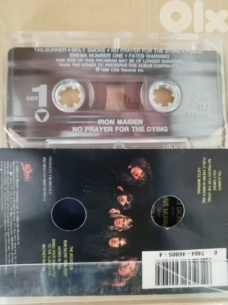 Iron Maiden "No prayer for the dying" cassette 1