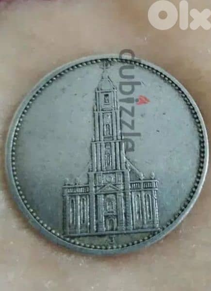 German Hitler Nazi silver Commemorative Coin of Postdam church 1934 1