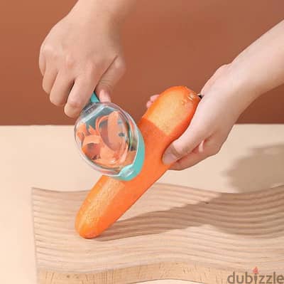 قشارة بطاطا/ خضارمع علبة لتخزين القشور