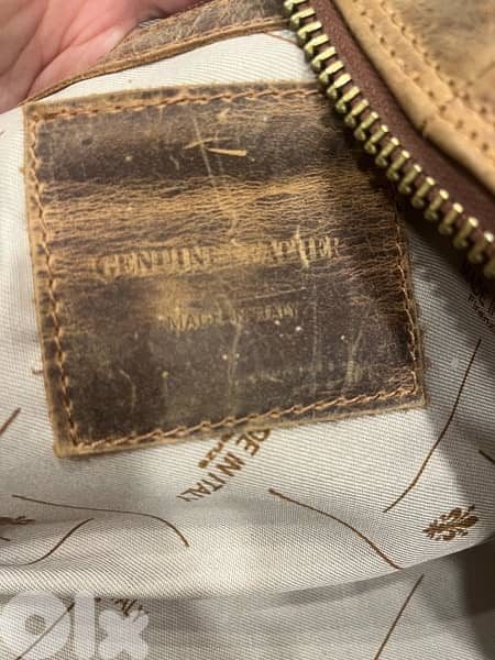 Italian Genuine Leather Big Bag 1