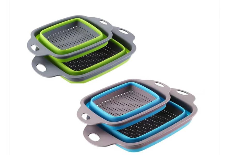 foldable Fruit Vegetable Washing Strainer Basket Kitchen 3