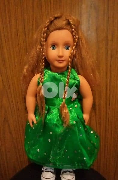 OUR GENERATION BATTAT Long hair Big doll 46Cm Still Good+Shoes=25$ 5