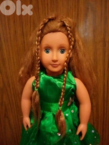 OUR GENERATION BATTAT Long hair Big doll 46Cm Still Good+Shoes=25$ 1