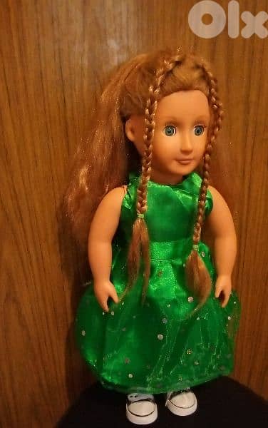 OUR GENERATION BATTAT Long hair Big doll 46Cm Still Good+Shoes=25$