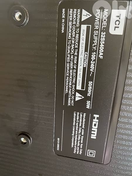 smart tv, 32 inch , broken screen , used 2 months only 1