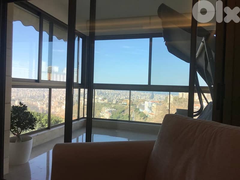 HIGHEND FINISHING IN MANSOURIEH SEA VIEW 3BEDS , MA-261 0