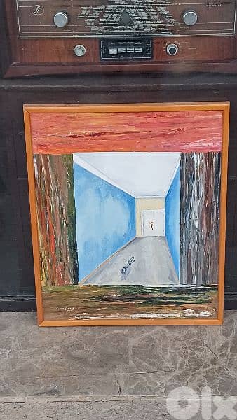 لوحة رسم زيتي اوروبية 1