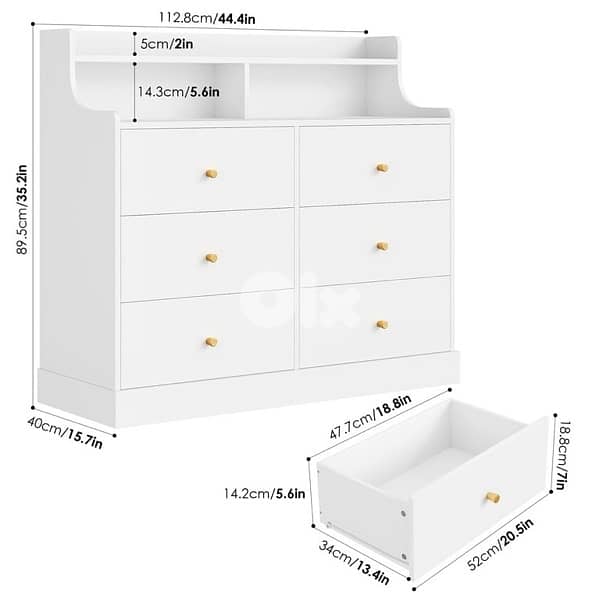 dresser with drawers 6