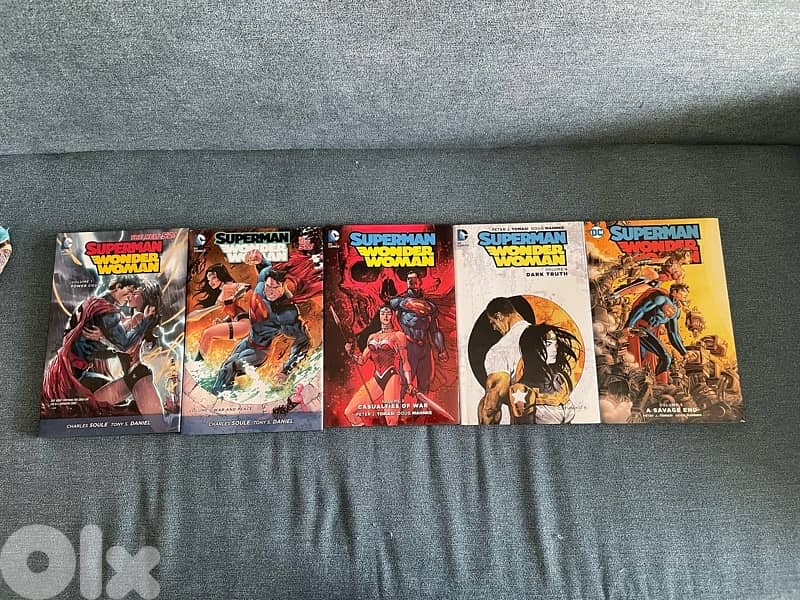 Superman Wonder Woman Hardcover Comic Books - Full Collection V 1 to 5 0
