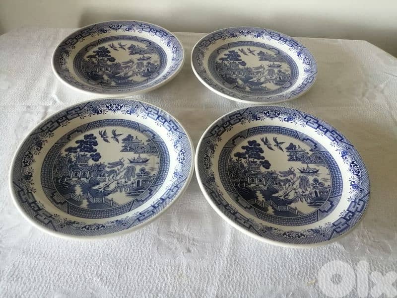 Blue Willow plates 3