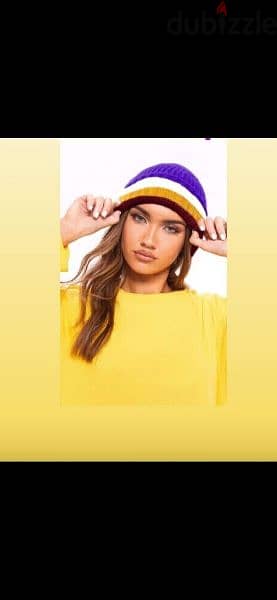 wool purple yellow hat  1=7$ or 3= 15$ 6