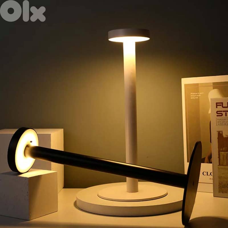 Modern Table Lamp, 2-Level LED Light, Aluminum Body 0
