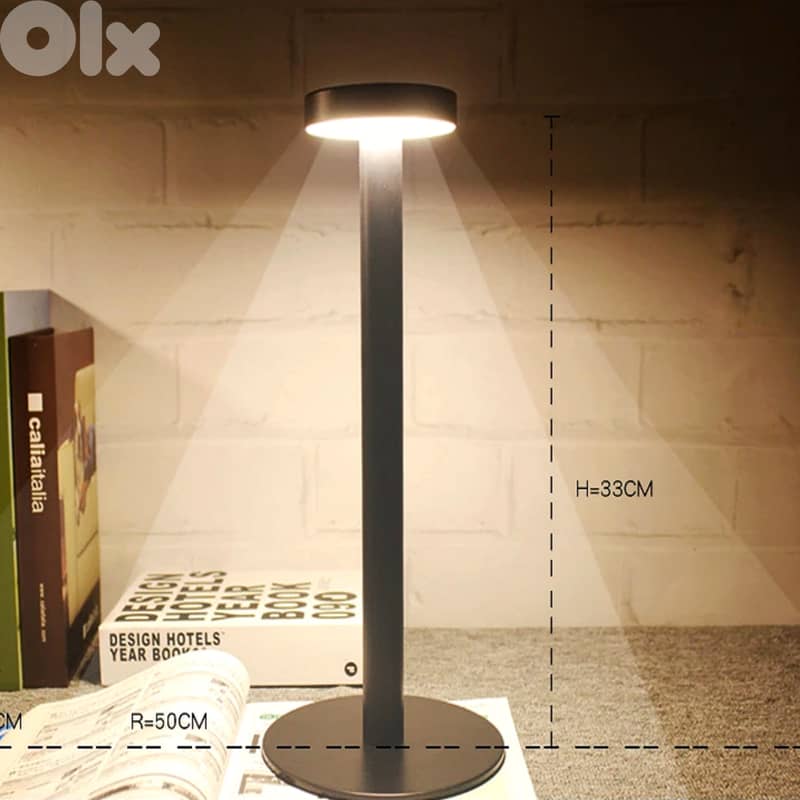 Modern Table Lamp, 2-Level LED Light, Aluminum Body 7