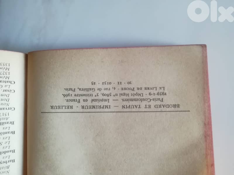 La Peste "Albert Camus" edition 1966 par Le livre de poche 2