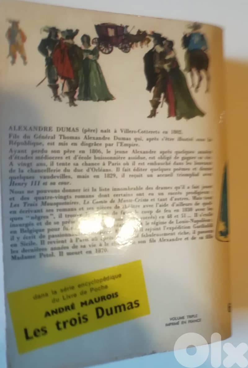 Les trois mousquetaires "Alexandre Dumas" imprime en 1961 1