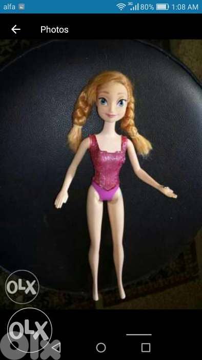 ANNA MUSICAL LIGHT MAGIC Princess still good working mechanism doll=18 4