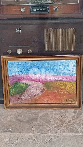 لوحة رسم زيتي اوروبية 0