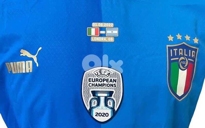 Barella italia big day Finalissima vs argentina 2022 home puma jersey 2