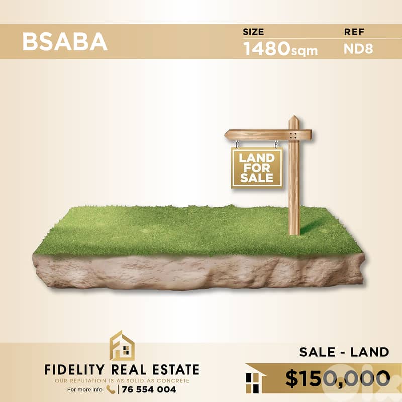 Land for sale in Bsaba ND8 0