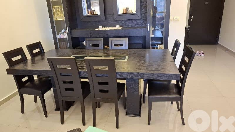 Dining table , 8 chairs, 220x120 cmm 1